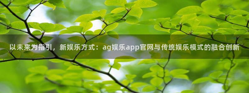 伟德国际集团 壹号(one game)：以未来为指引，新娱乐方式：ag娱乐app官网与传统娱乐模式的融合创新